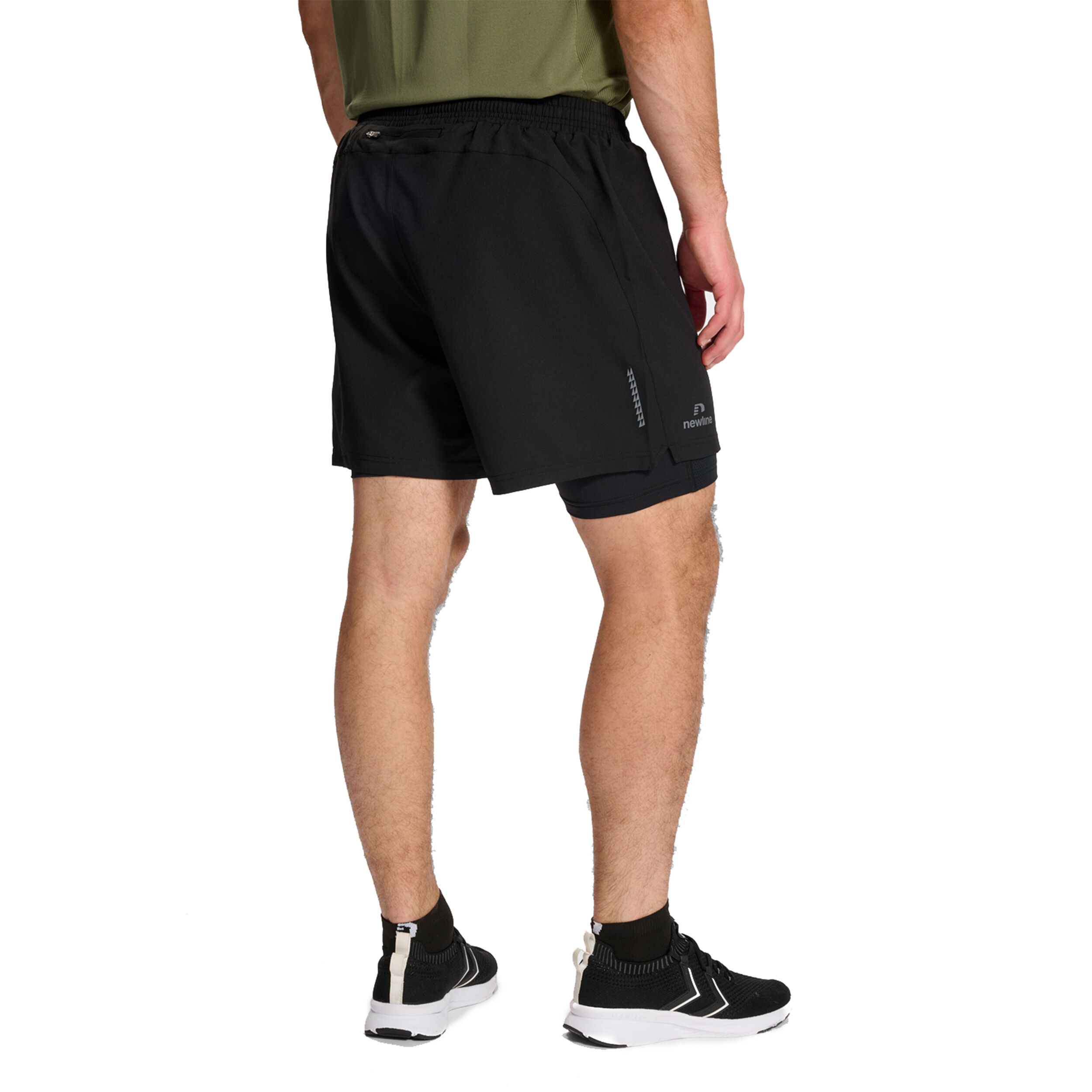 Dallas 2in1 Shorts Herren - Schwarz