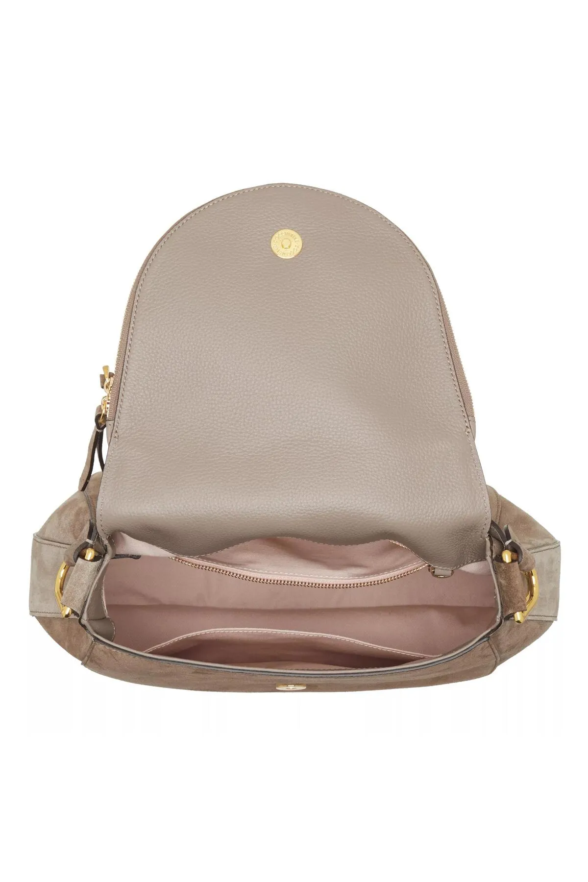 Coccinelle  Sohle Wildleder Warm Taupe