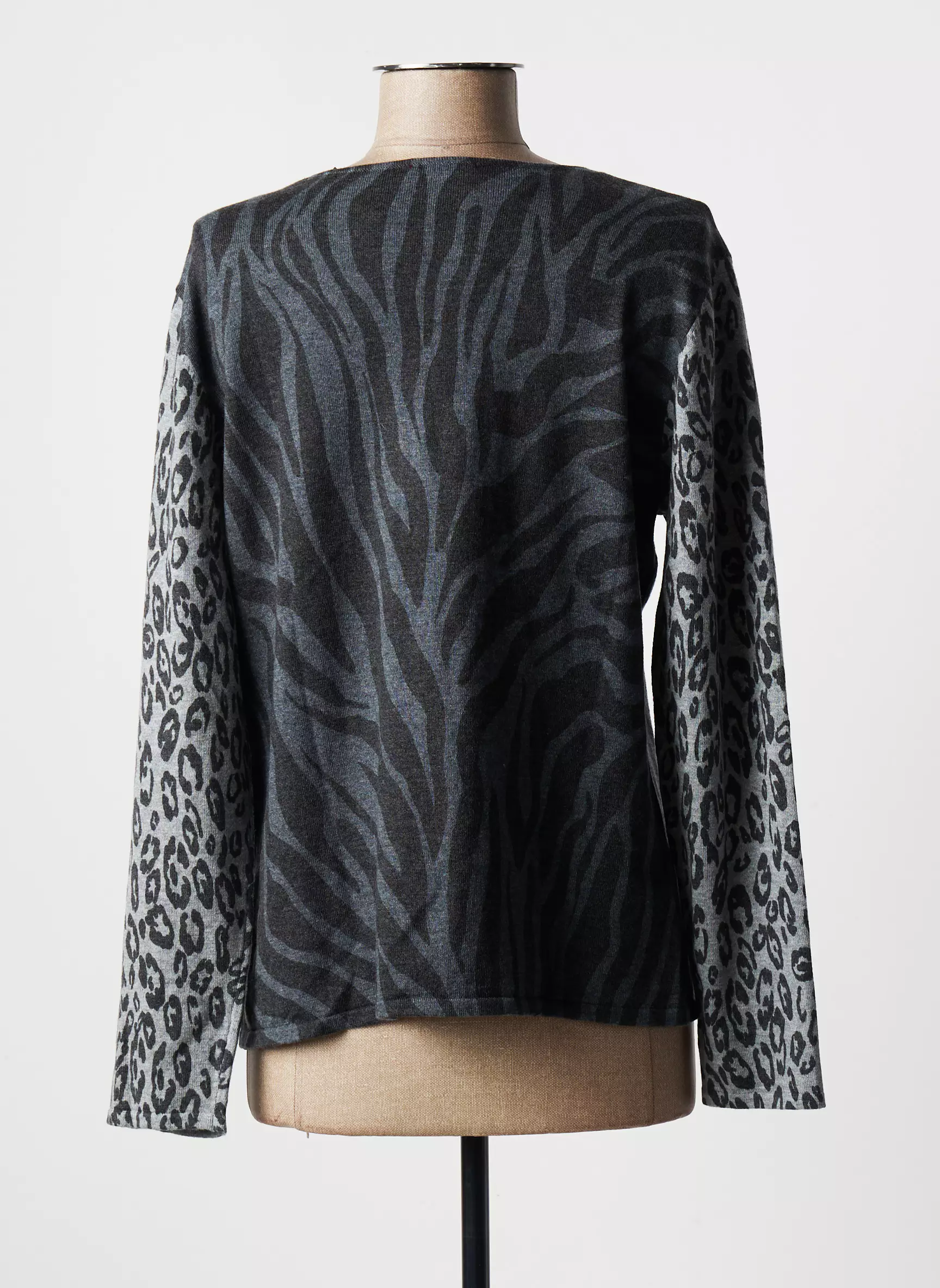 Felino Pulls Femme couleur gris