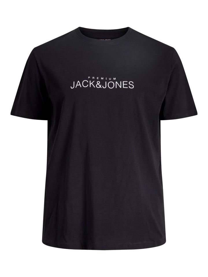 JACK & JONES PLUS T-shirt in Black Beauty günstig kaufen 3XL