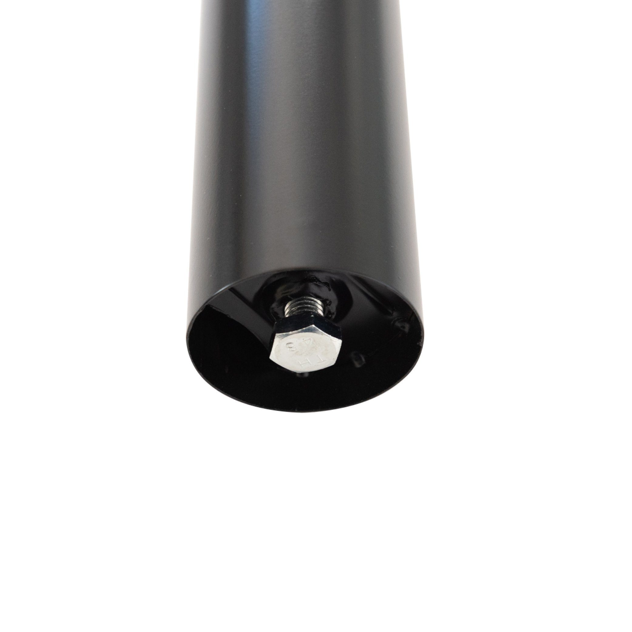 sossai® Tischbein Premium Tischbeine Ø60 mm in Schwarz, höhenverstellbar +2cm