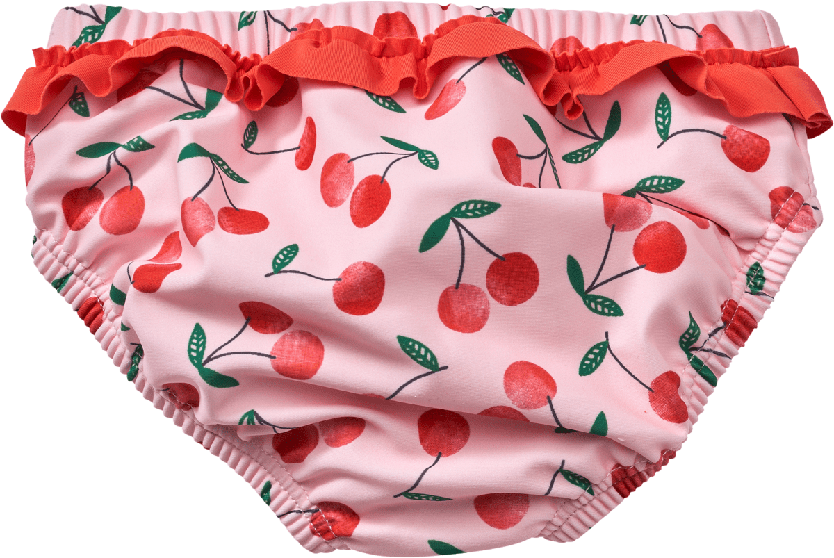 Schwimmwindel mit Kirsch-Muster, rosa, Gr. 86/92, 1 St