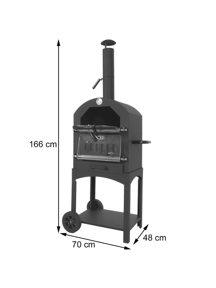 MCW Holzkohlegrill N15 Grillrost Holzkohlerost Pizzastein günstig kaufen onesize