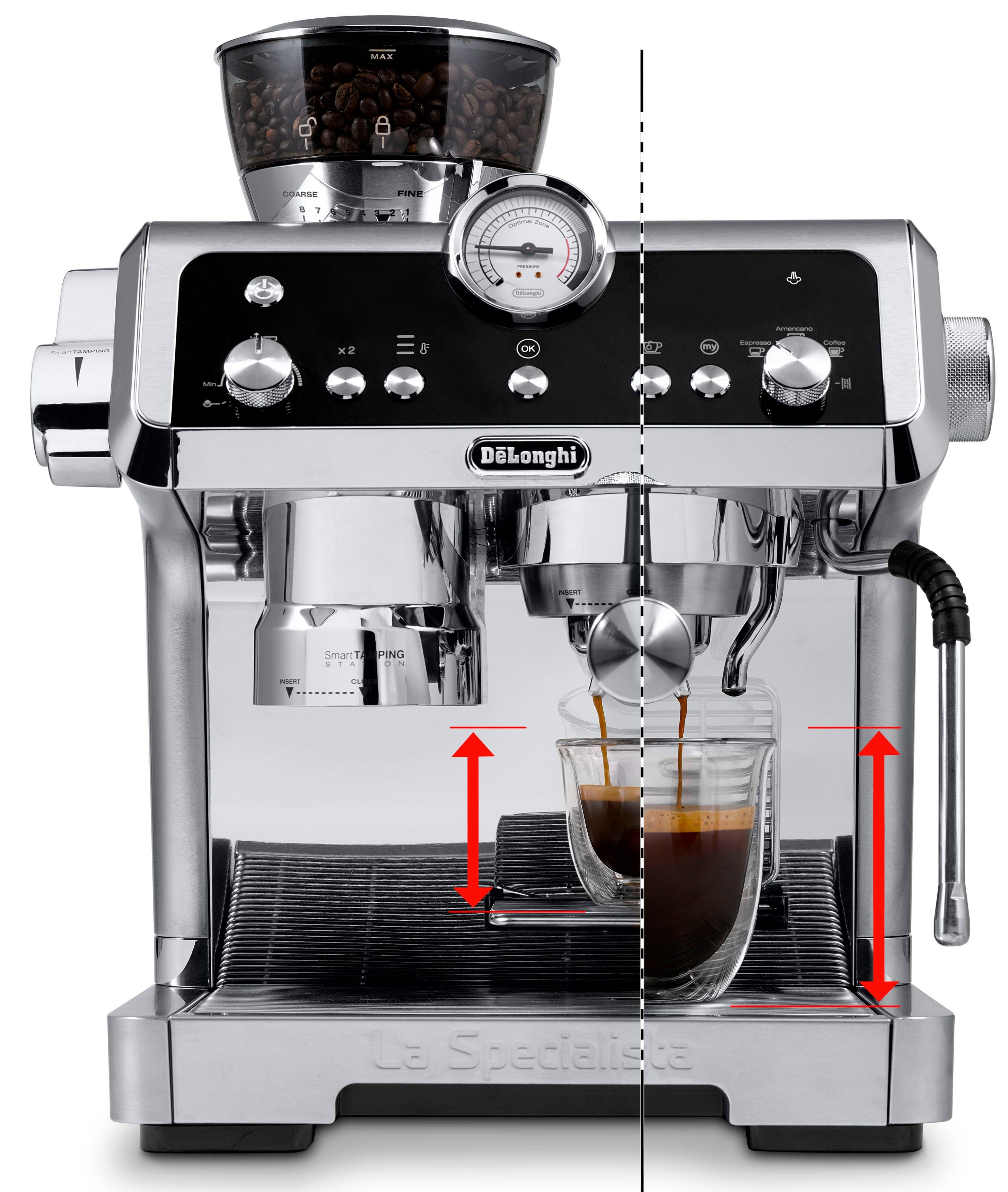 De'Longhi Espressomaschine La Specialista Prestigio EC9355.M, integriertes Mahlwerk, inkl. Selezione Espresso im Wert von UVP € 6,49