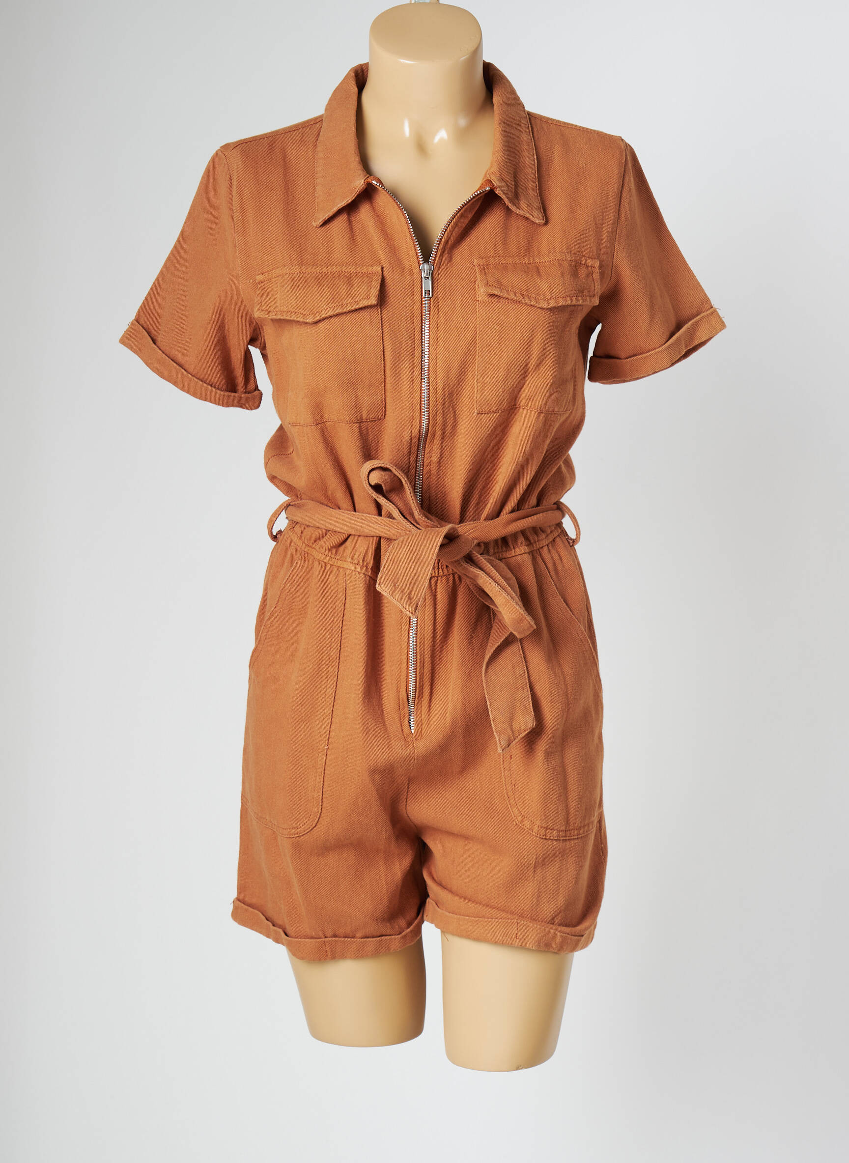 Peace N Love Combi Shorts Femme couleur marron