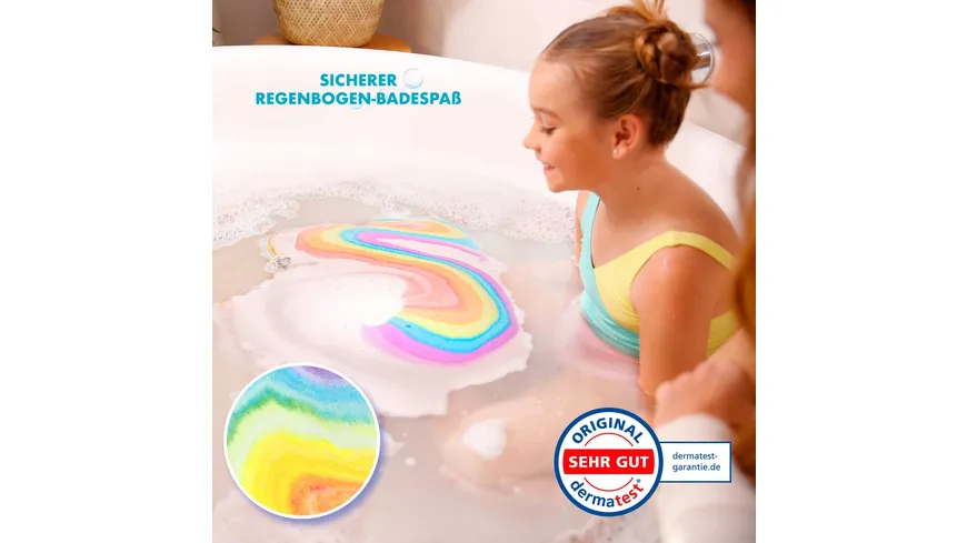 AVEO Kids Regenbogen-Badeschaum Badebombe sortiert