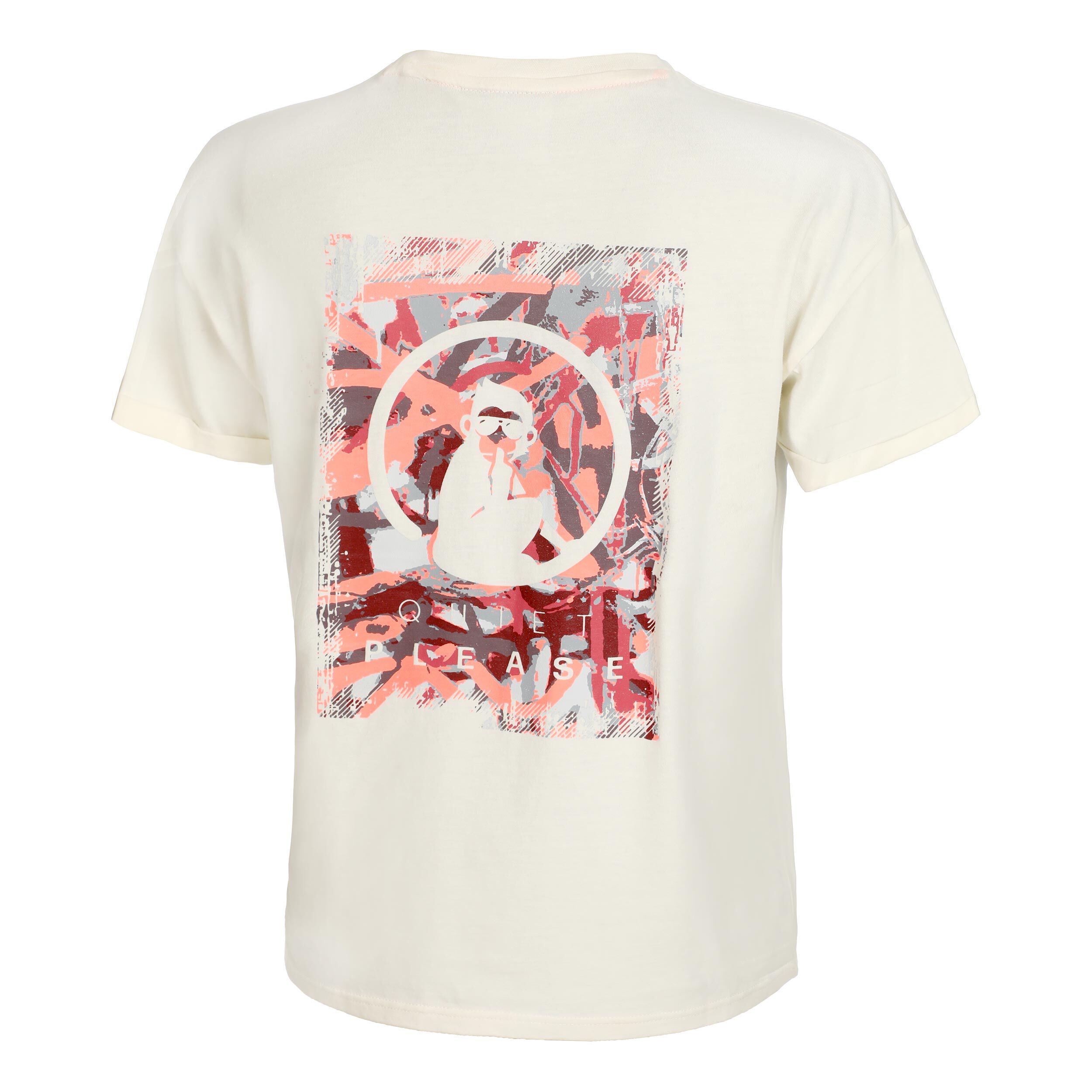 Crossroad Sketchy T-Shirt Damen - Weiß, Rot