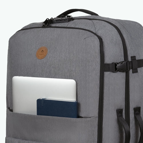 Getaria large 2-wheel soft suitcase, grey