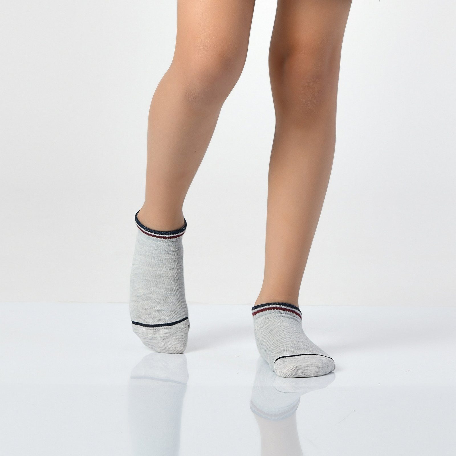 LOREZA Kurzsocken 12 Paar Jungen Mädchen Sneakersocken Uni Socken Kindersocken 21-36 (Paar, 12-Paar) 12-Paar