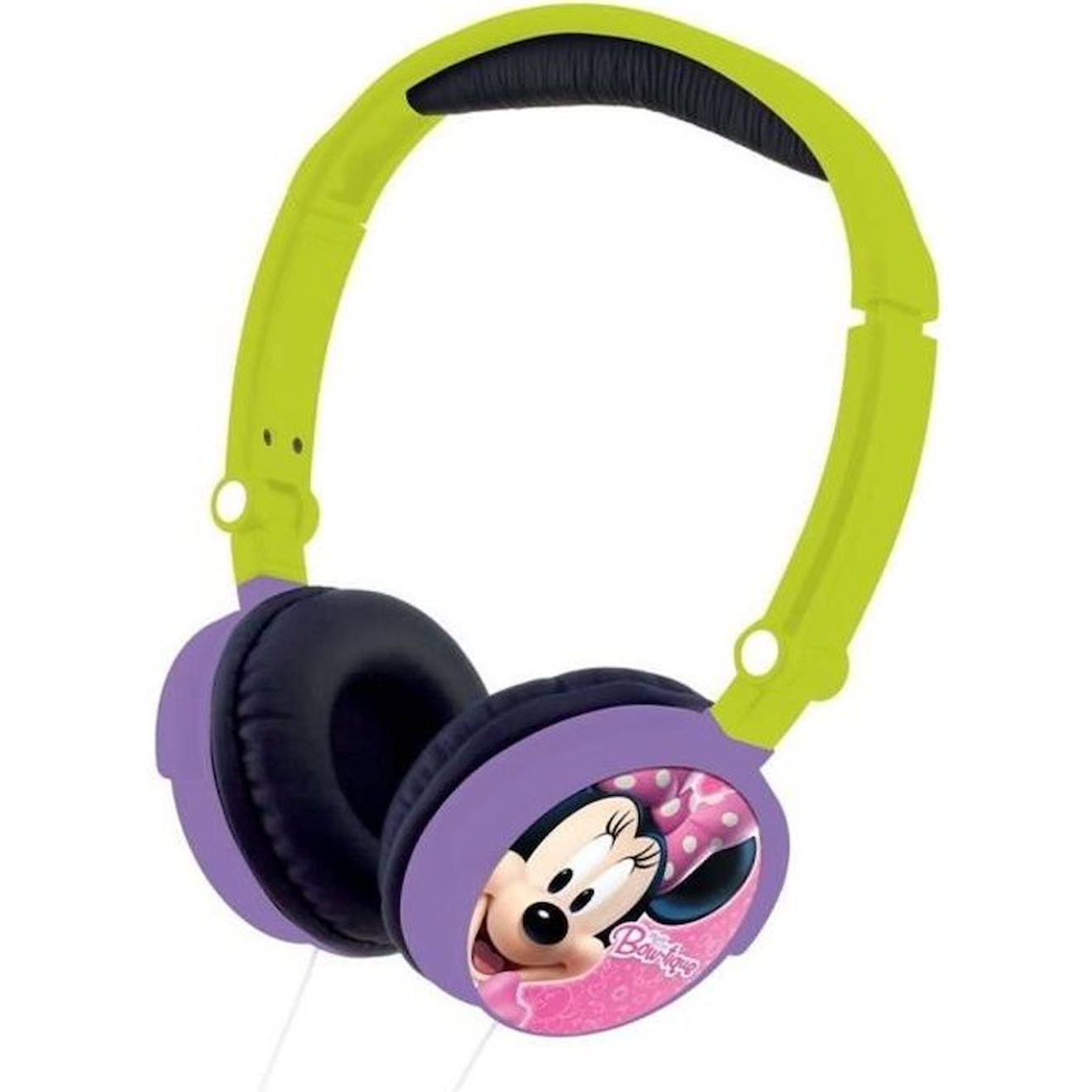 Casque stéréo filaire pliable pour enfants avec limitation de volume d'écoute Minnie rose