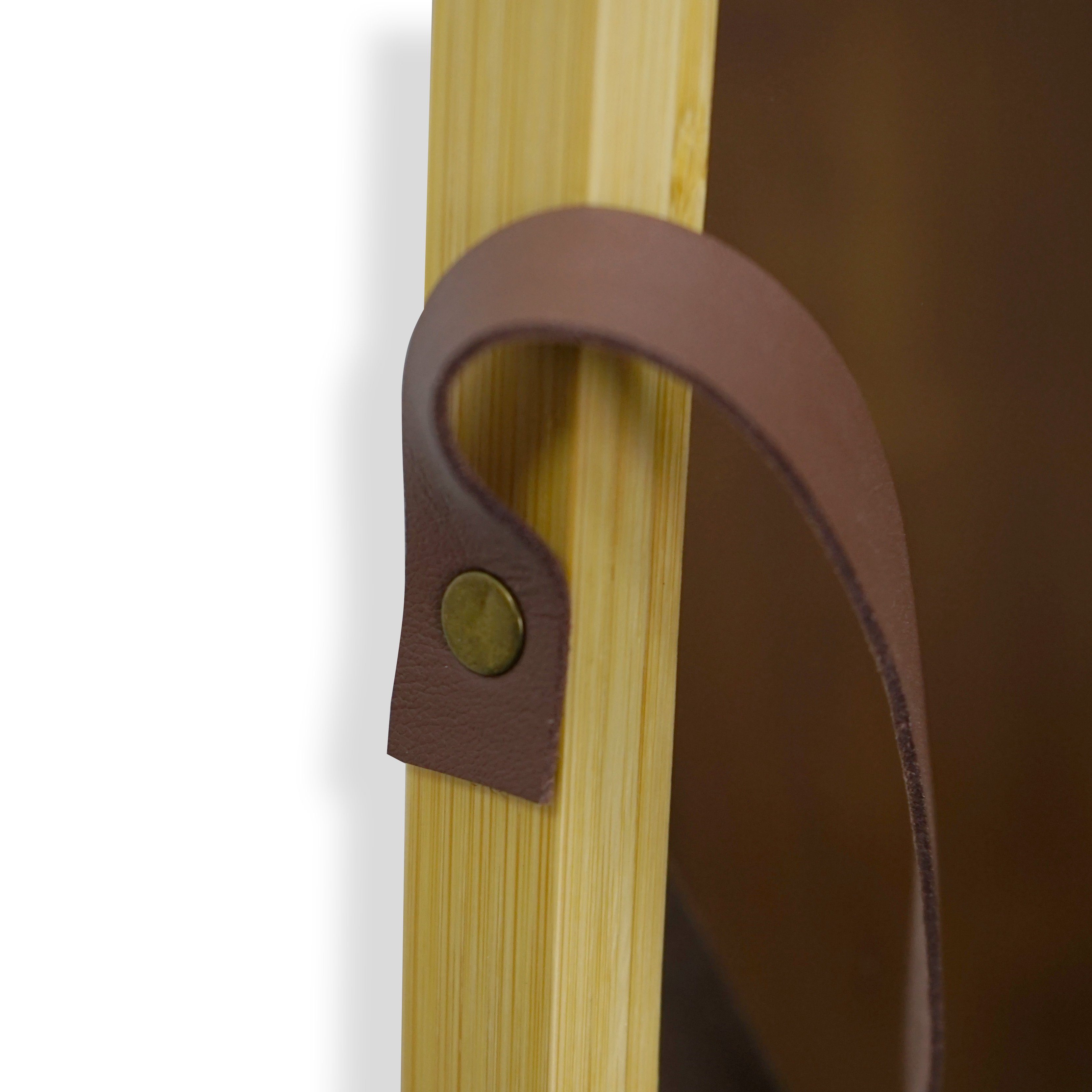 Zedelmaier Wandspiegel Großer Wandspiegel aus Bambus in ovaler Form (WS74BM)