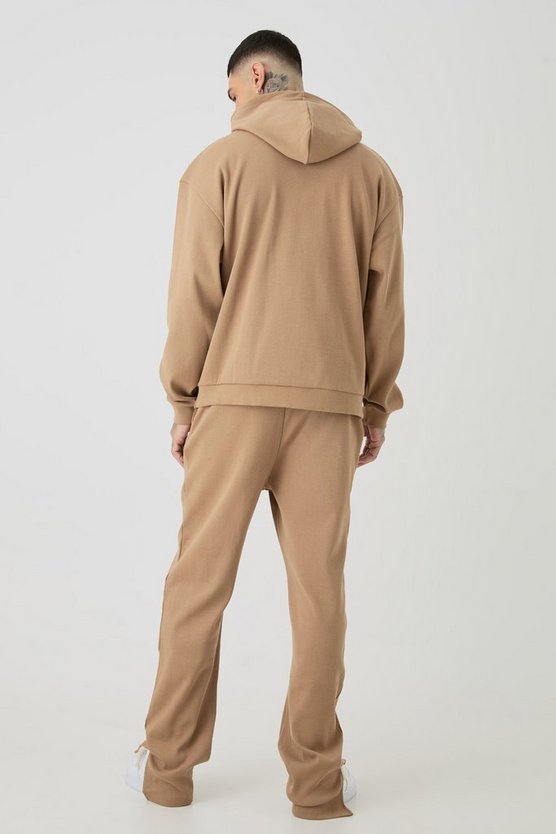 Tall gerippte Jogginghose mit geteiltem Saum
