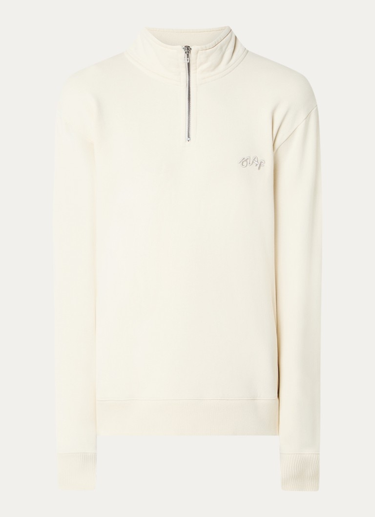 OLAF Sweater with half zip and logo