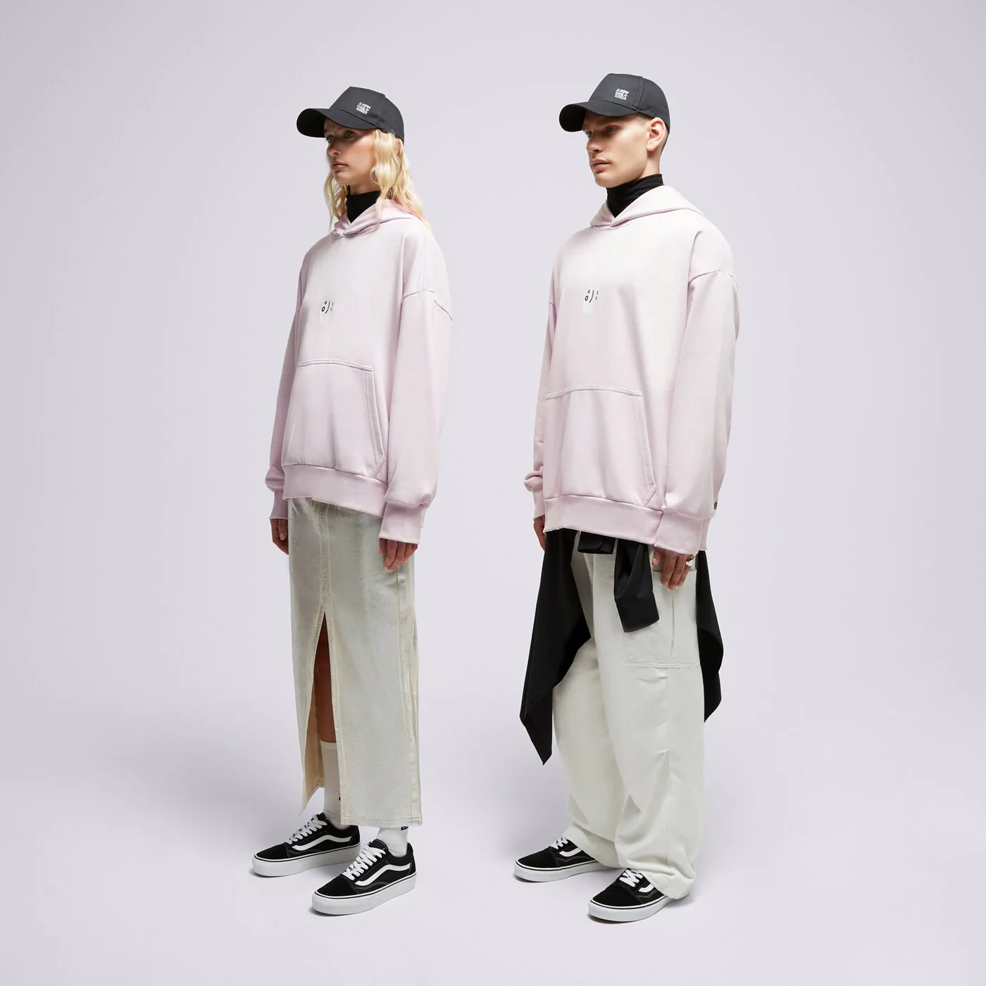 S.NOW JOB SIZEER HOODIE “I DECIDE” OFF WHITE Beige