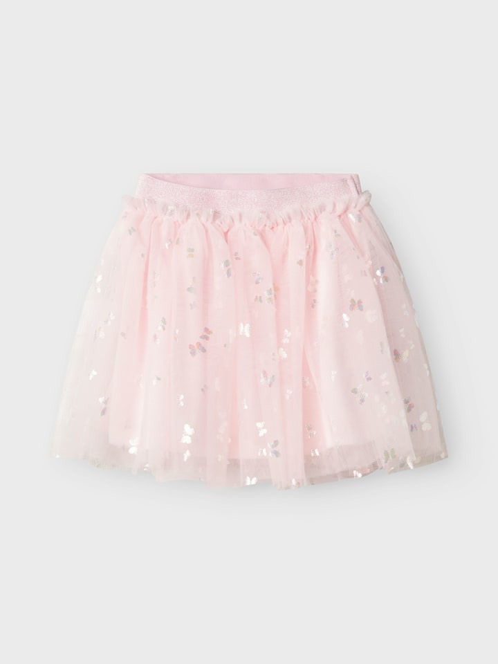name it Glänzender Tüllrock mit elastischem Bund und Glitzer in Rosa günstig kaufen 92
