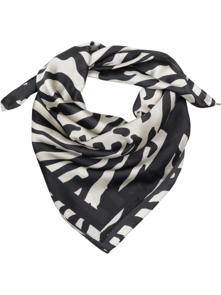 styleBREAKER Halstuch mit Zebra Muster in Schwarz-Beige günstig kaufen onesize
