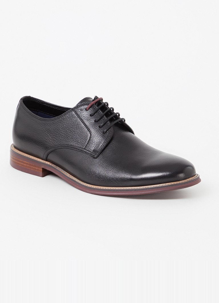 Dune London  Wide Fit Stanley veterschoen van leer