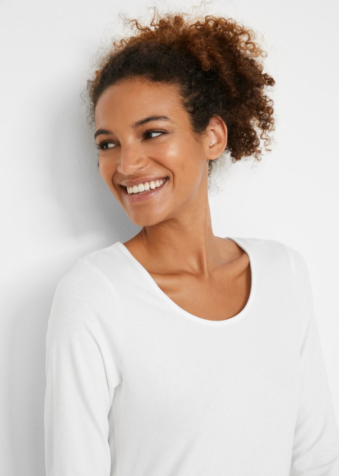 Longshirt mit Bio-Baumwolle (2er Pack)