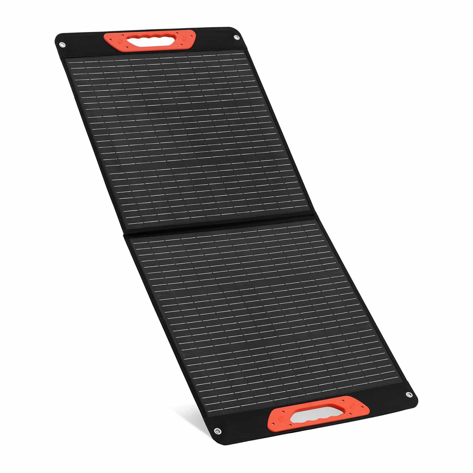 MSW Solarmodul Solartasche faltbar 100W 2 USB Solarpanel tragbar