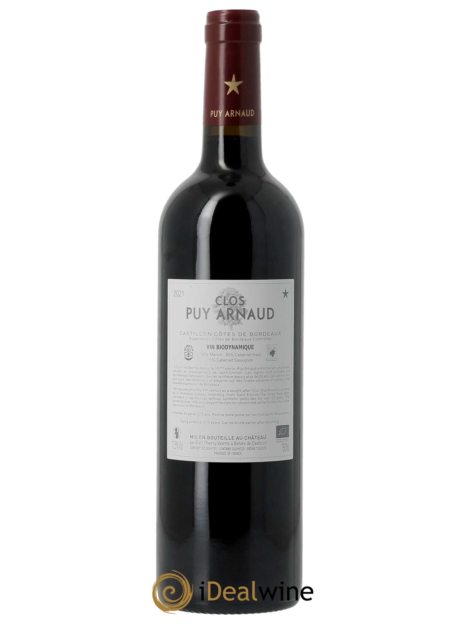 Clos Puy Arnaud (CBO à partir de 6 BTS) 2021 - Lot de 1 Bouteille