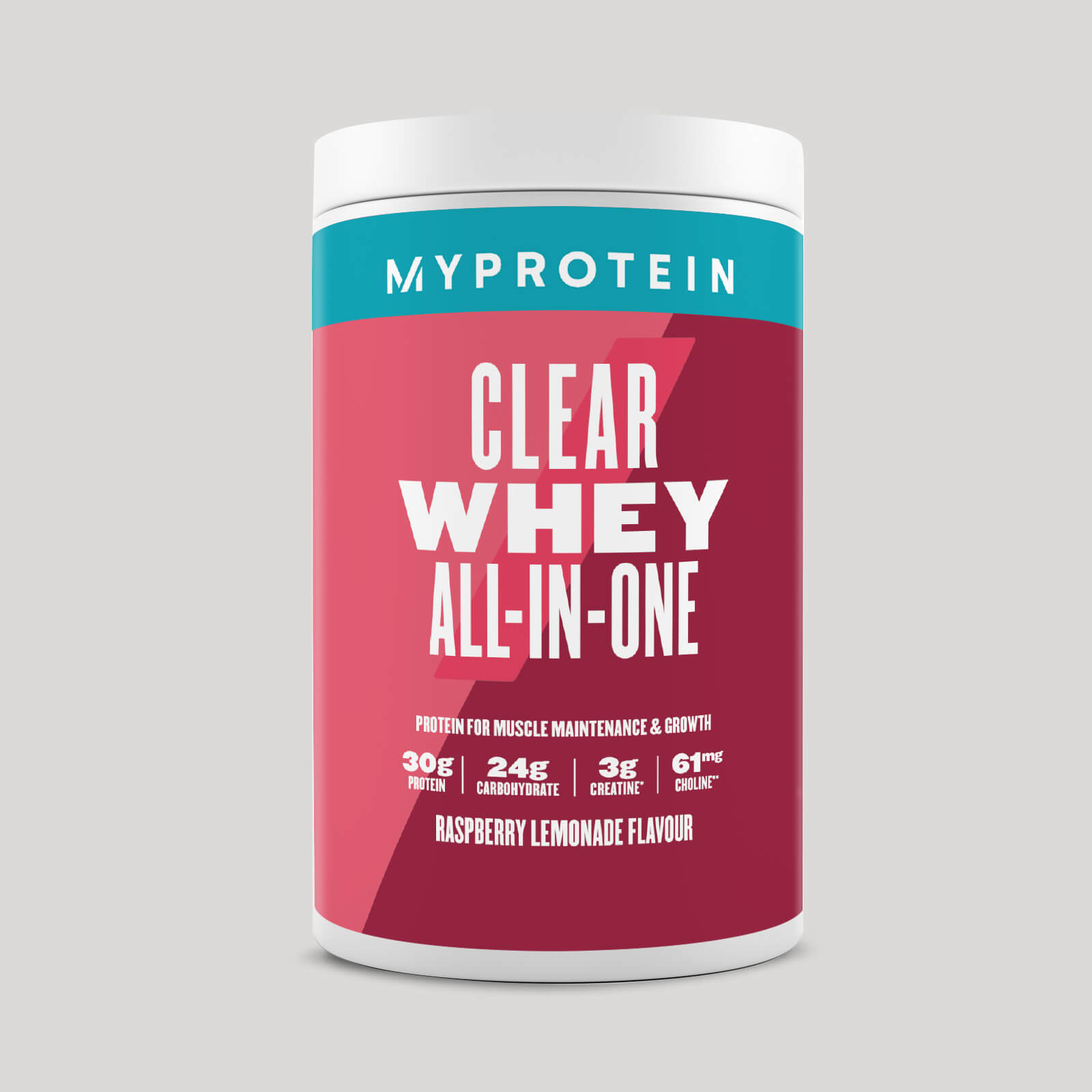 All-in-One Clear Whey, Raspberry Lemonade, 13 Servings