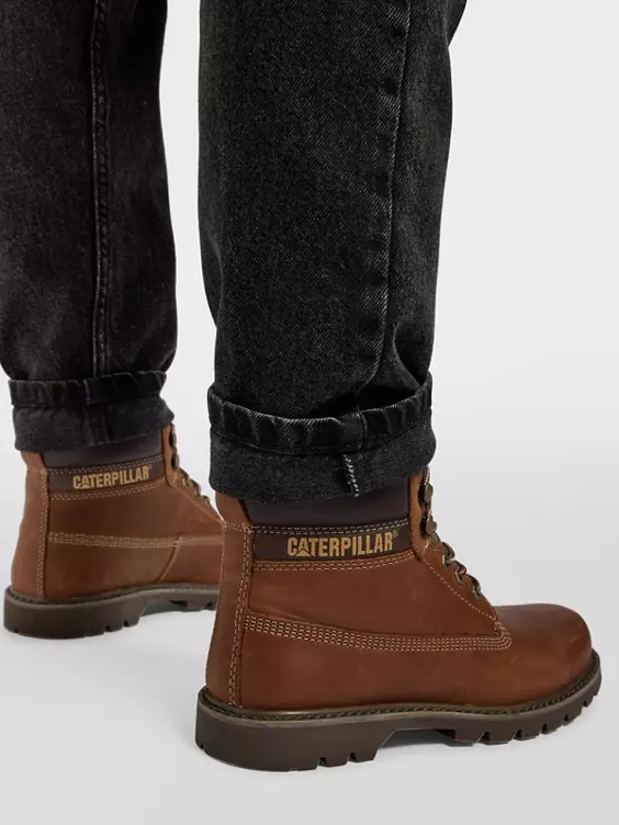 Caterpillar Leder Schnürboots