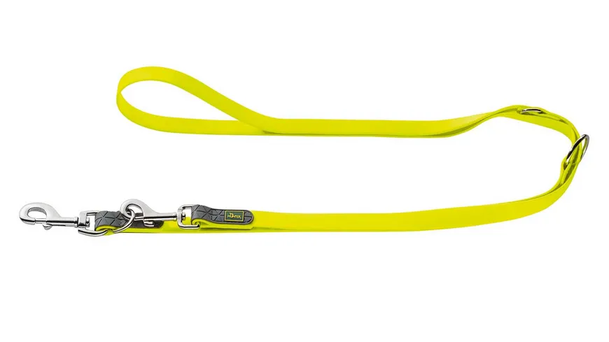 Hunter verstellbare Hunde Führleine Convenience Farbe: neon-gelb Größe 20 mm / 200 cm