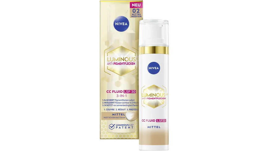 Nivea Luminous CC Fluid LSF30 40 ml