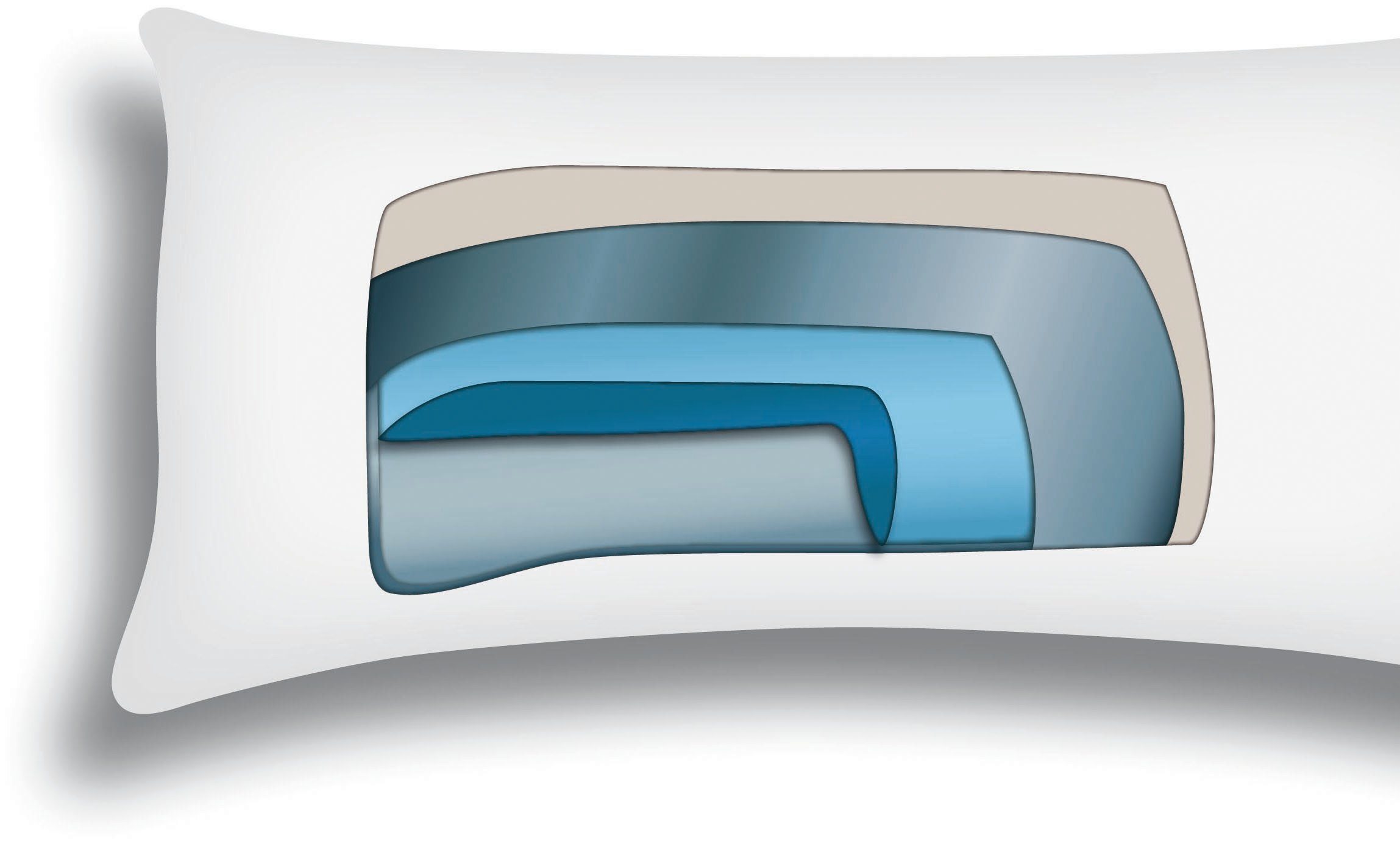 Jekatex Wasserkissen Aqua Dream in 40x80 cm, 1-tlg., individuell verstellbar