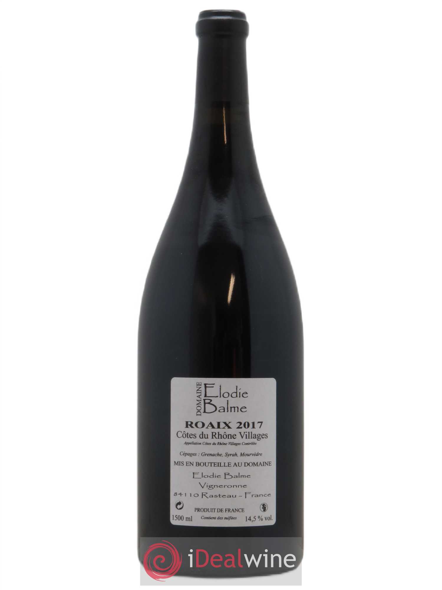 Côtes du Rhône Villages Roaix Champs Libres Elodie Balme (Domaine)  2017 - Lot de 1 Magnum