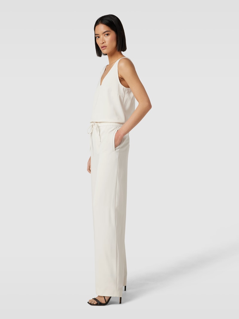 Jumpsuit mit V-Ausschnitt Modell 'AYLEN' in offwhite