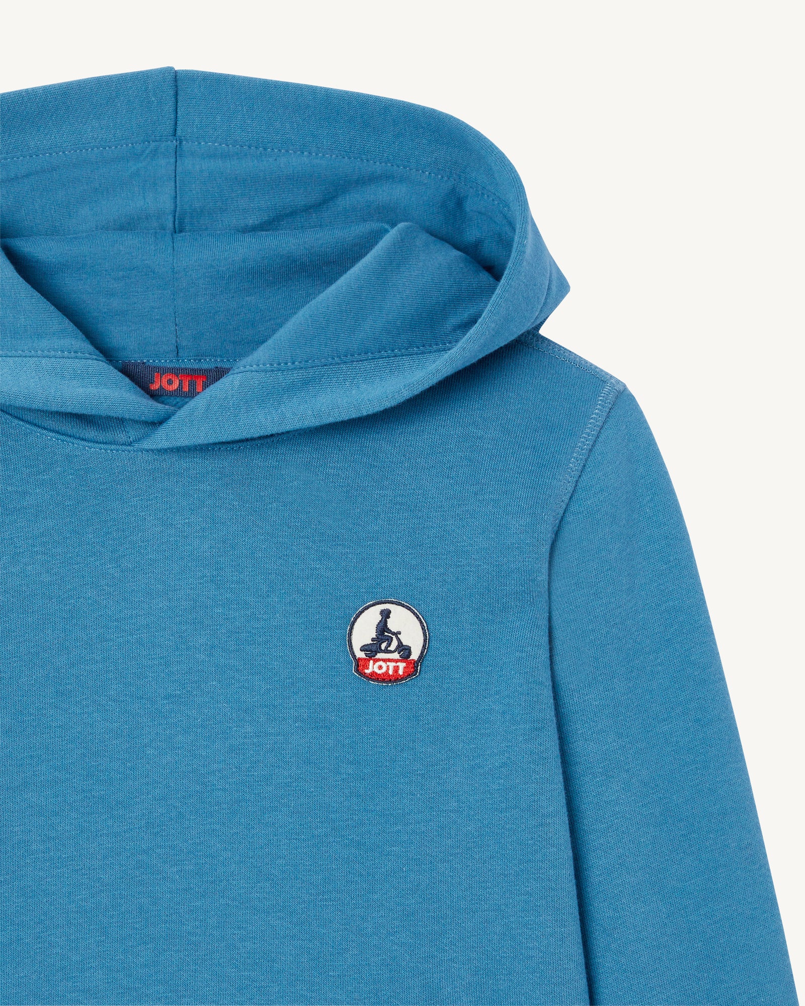 Sweat à capuche enfant en coton biologique Bleu jeans Bilbao