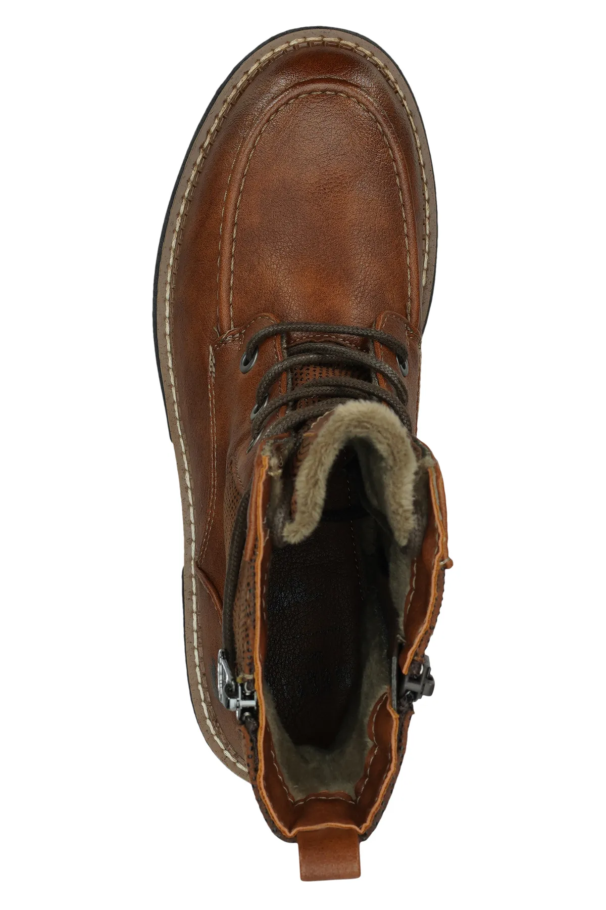 Mustang  Stiefelette - Braun - Blockabsatz