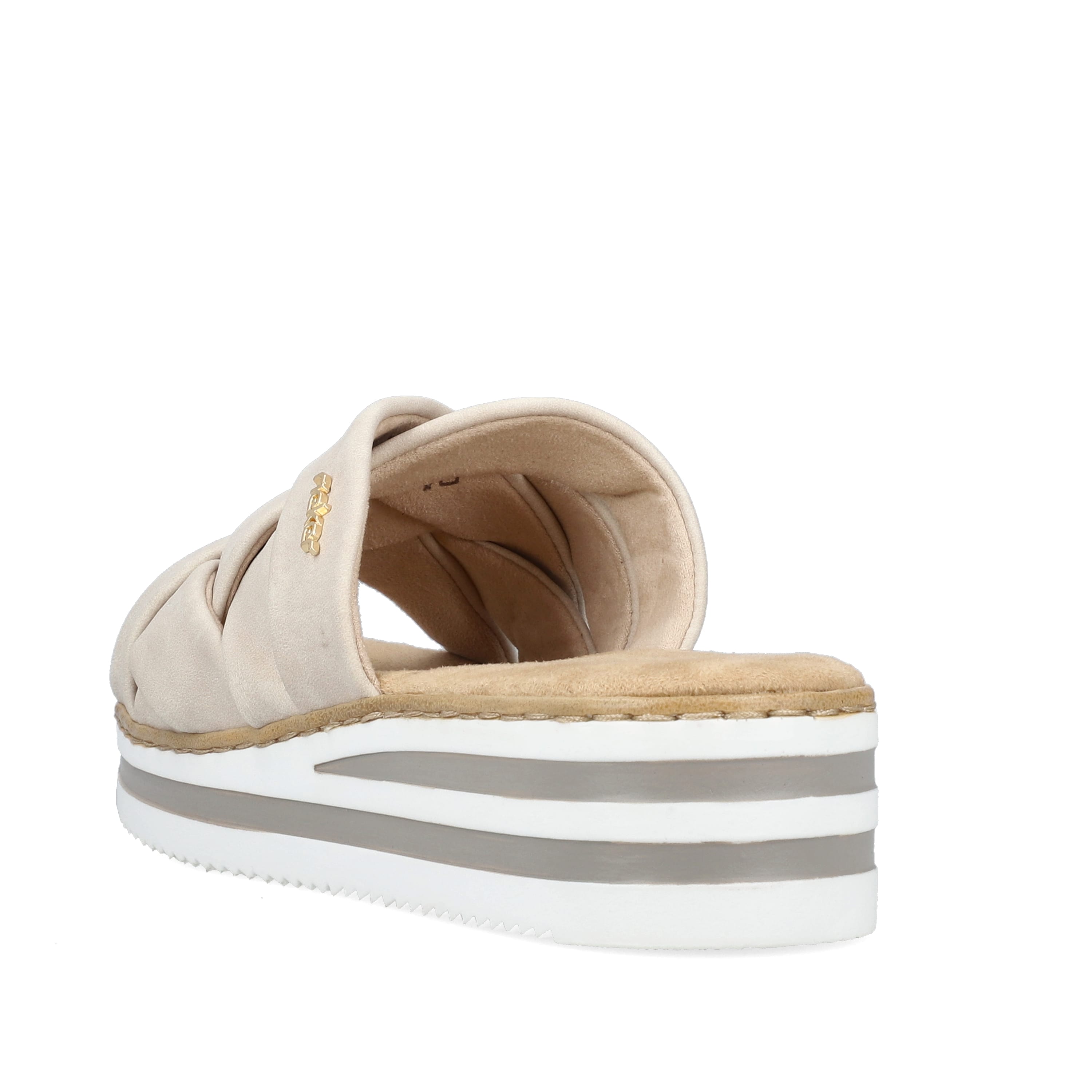Rieker Damen Pantoletten hellbeige