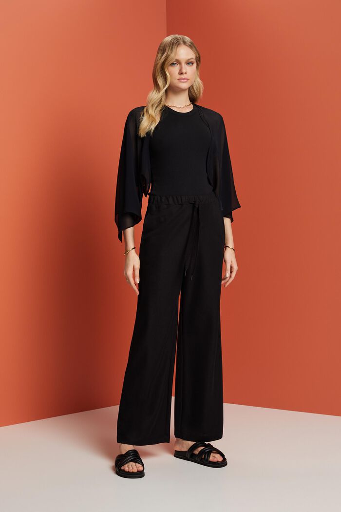 Chiffon-Cardigan im Schaldesign