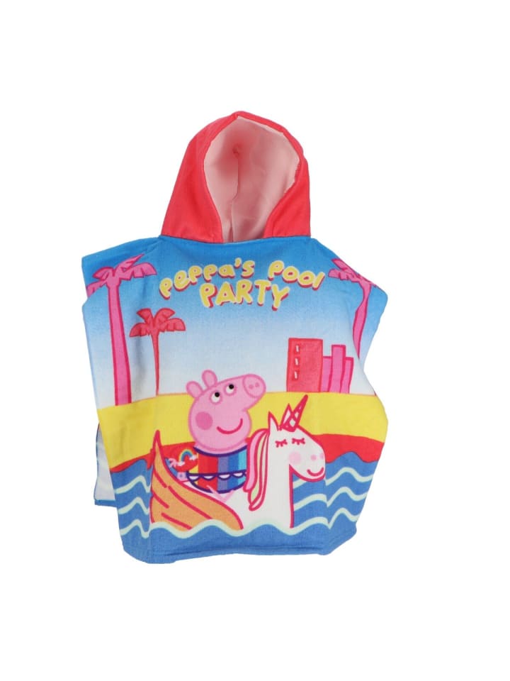 Peppa Pig Peppa Pig Badeponcho für Kinder Schnell Trocknend für Strand in Mehrfarbig günstig kaufen 25 x 30 cm