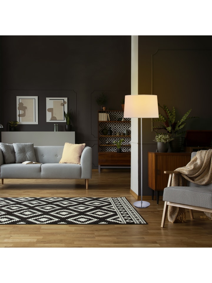 relaxdays Stehlampe in Weiß - (H)148,5 x Ø40 cm günstig kaufen onesize