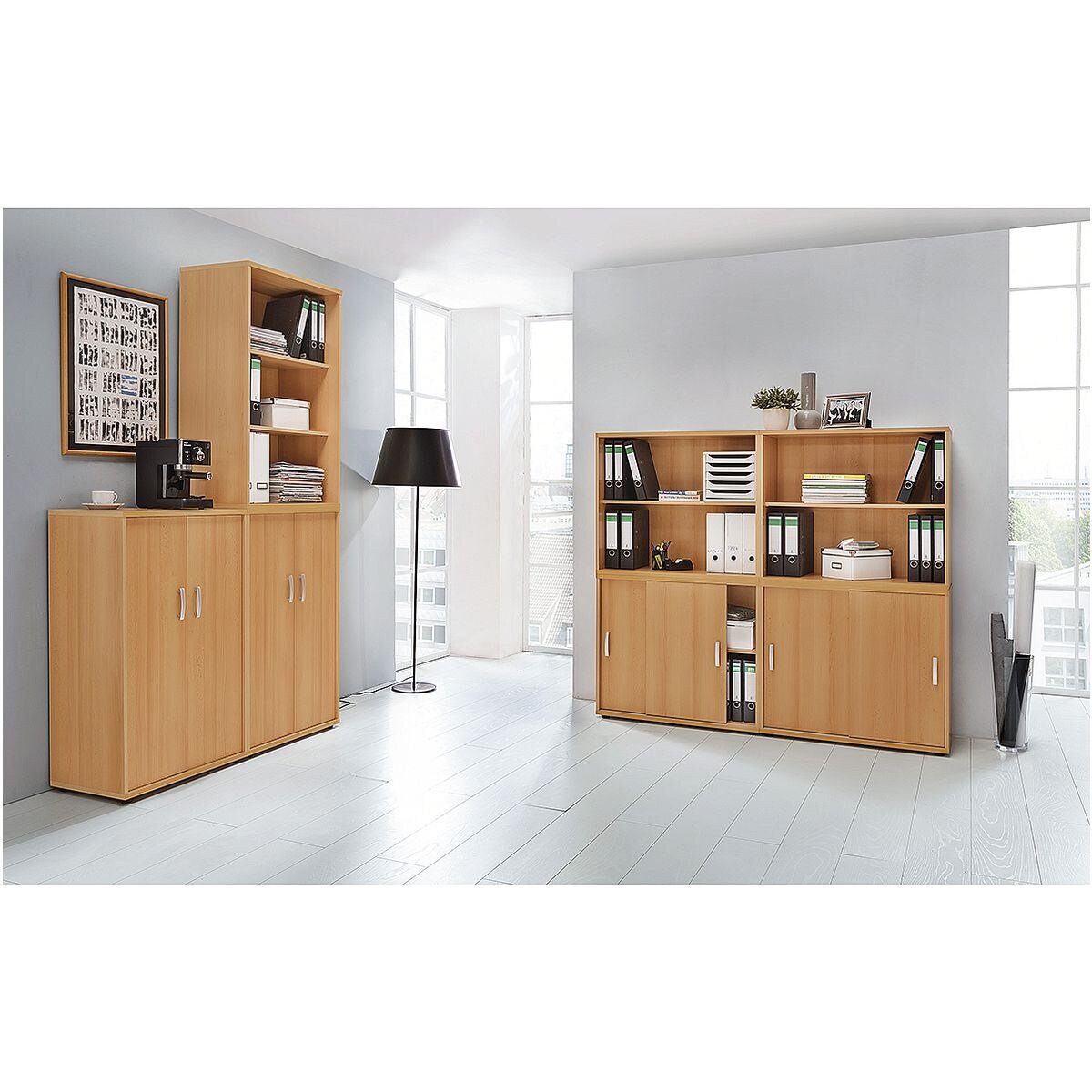 MÖBELPARTNER Aktenregal Madera 2, stapelbar