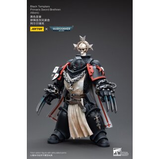 Warhammer 40k Actionfigur 1/18 Black Templars Primaris Sword Brethren Alberic 12 cm