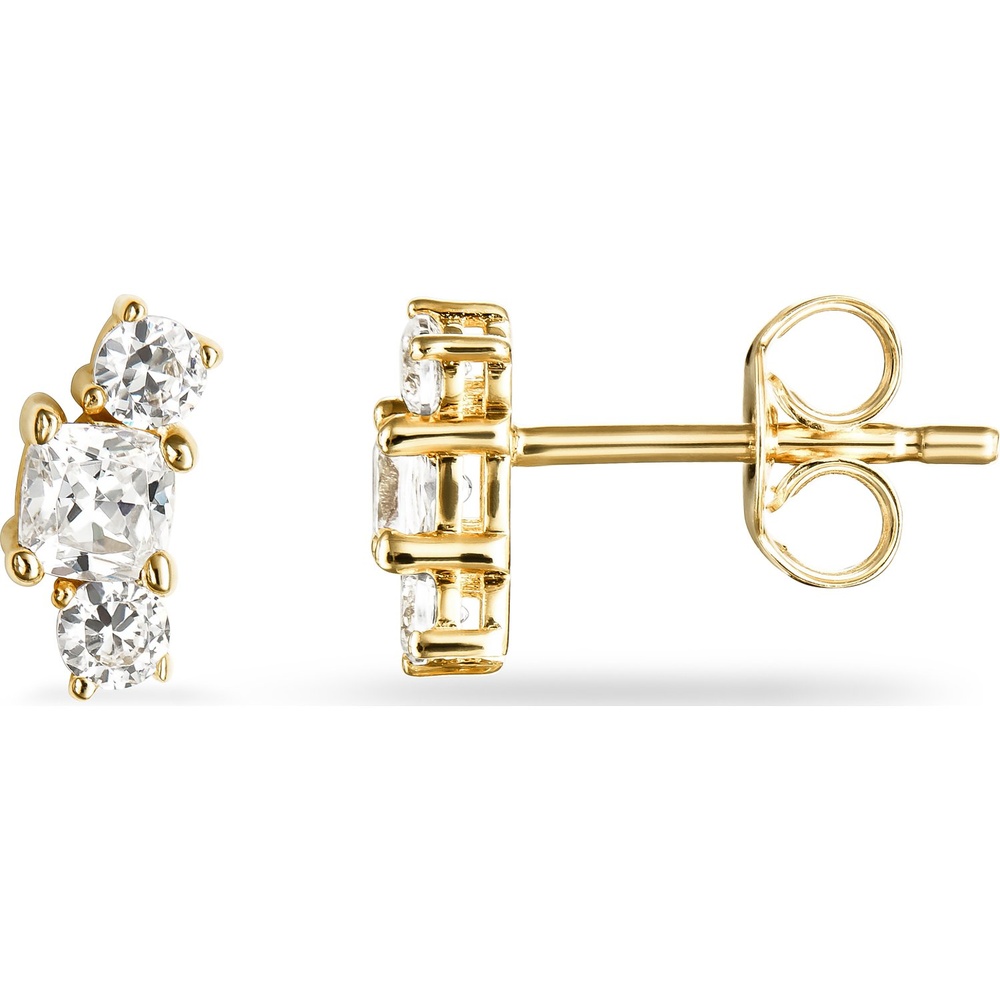 FAVS Boucles d'oreilles à fermoir à poussette 375 Or jaune Boucles d'oreilles