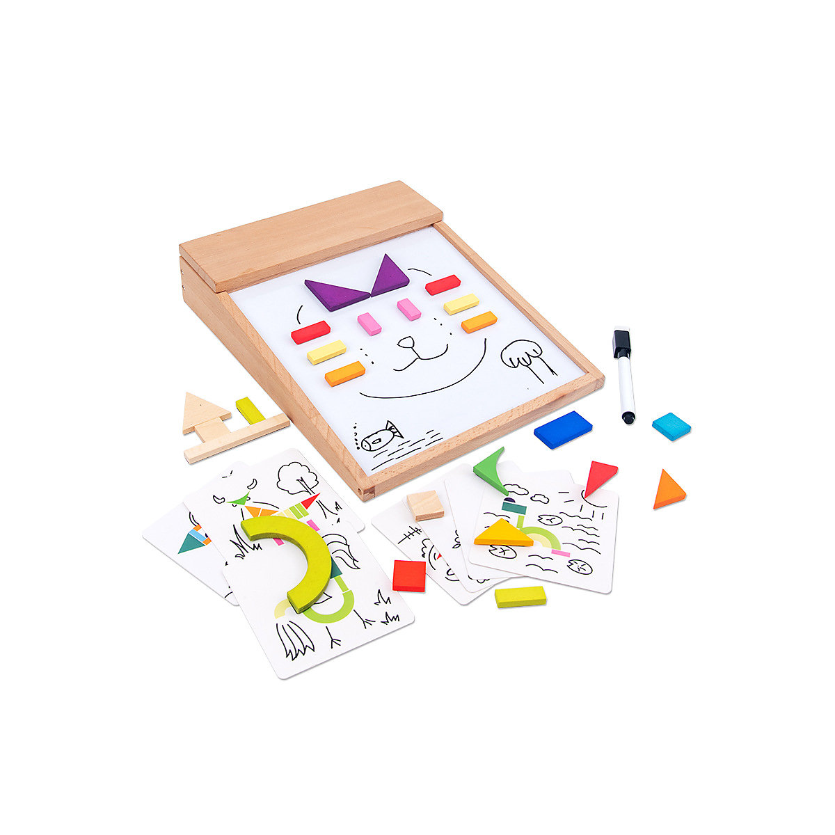 Lernspielzeug für Kinder magnetische Puzzlebausteine