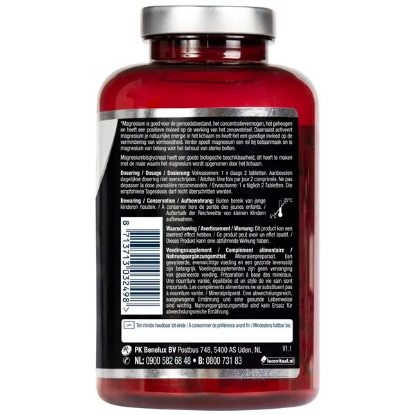 Lucovitaal Magnézium 375 mg Biszglicinát Tabletták 210 db
