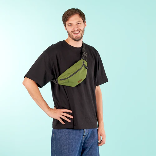 Small Seoul khaki fanny pack