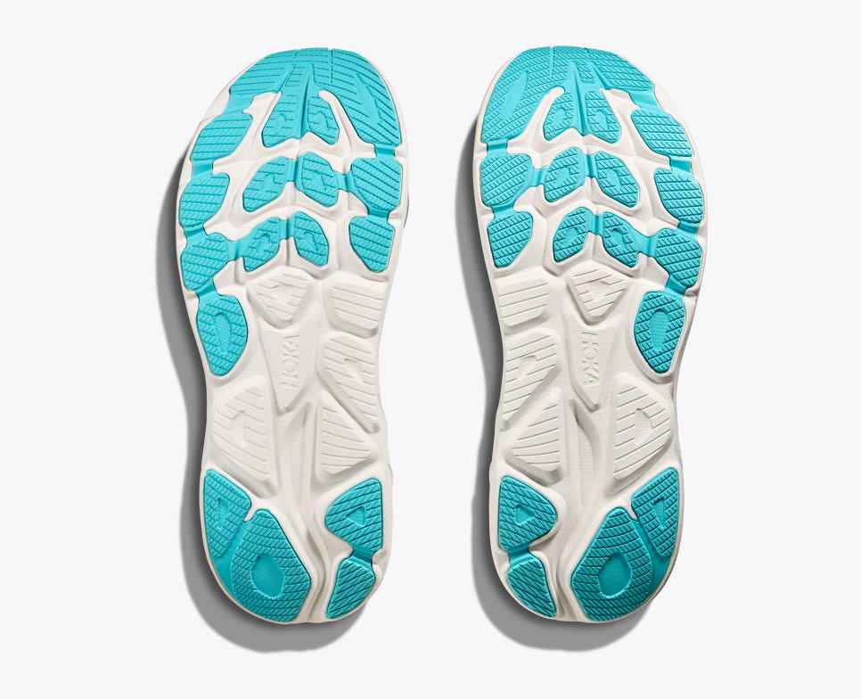 Clifton 10 White / Skyward Blue
