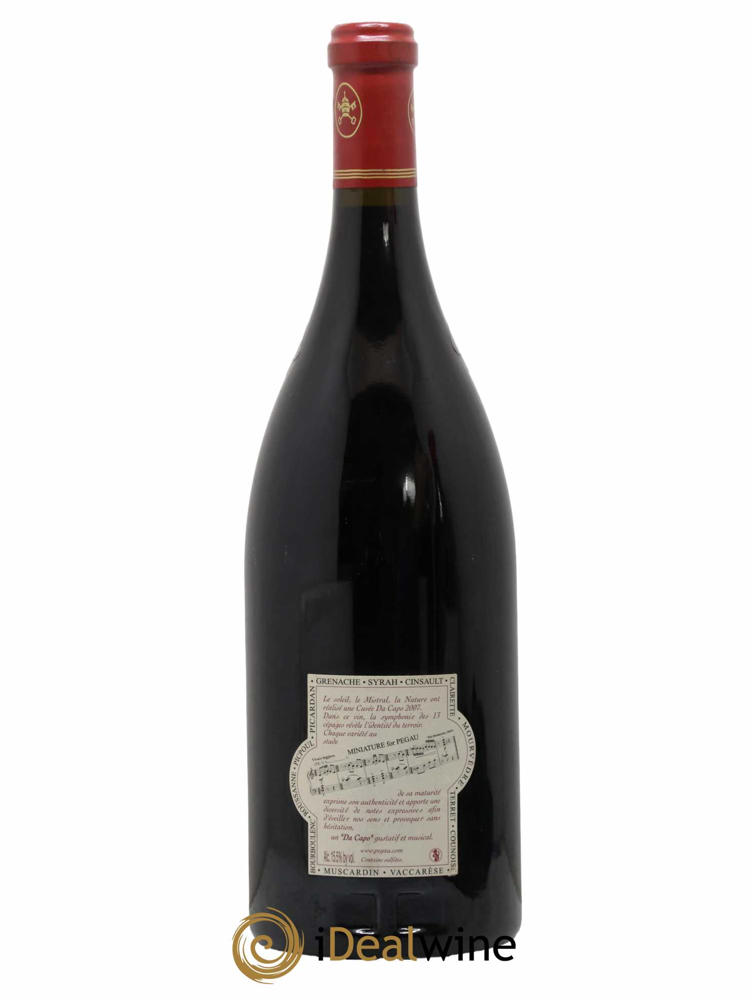 Châteauneuf-du-Pape Domaine du Pegaü Cuvée Da Capo Paul et Laurence Féraud  2007 - Lot de 1 Magnum
