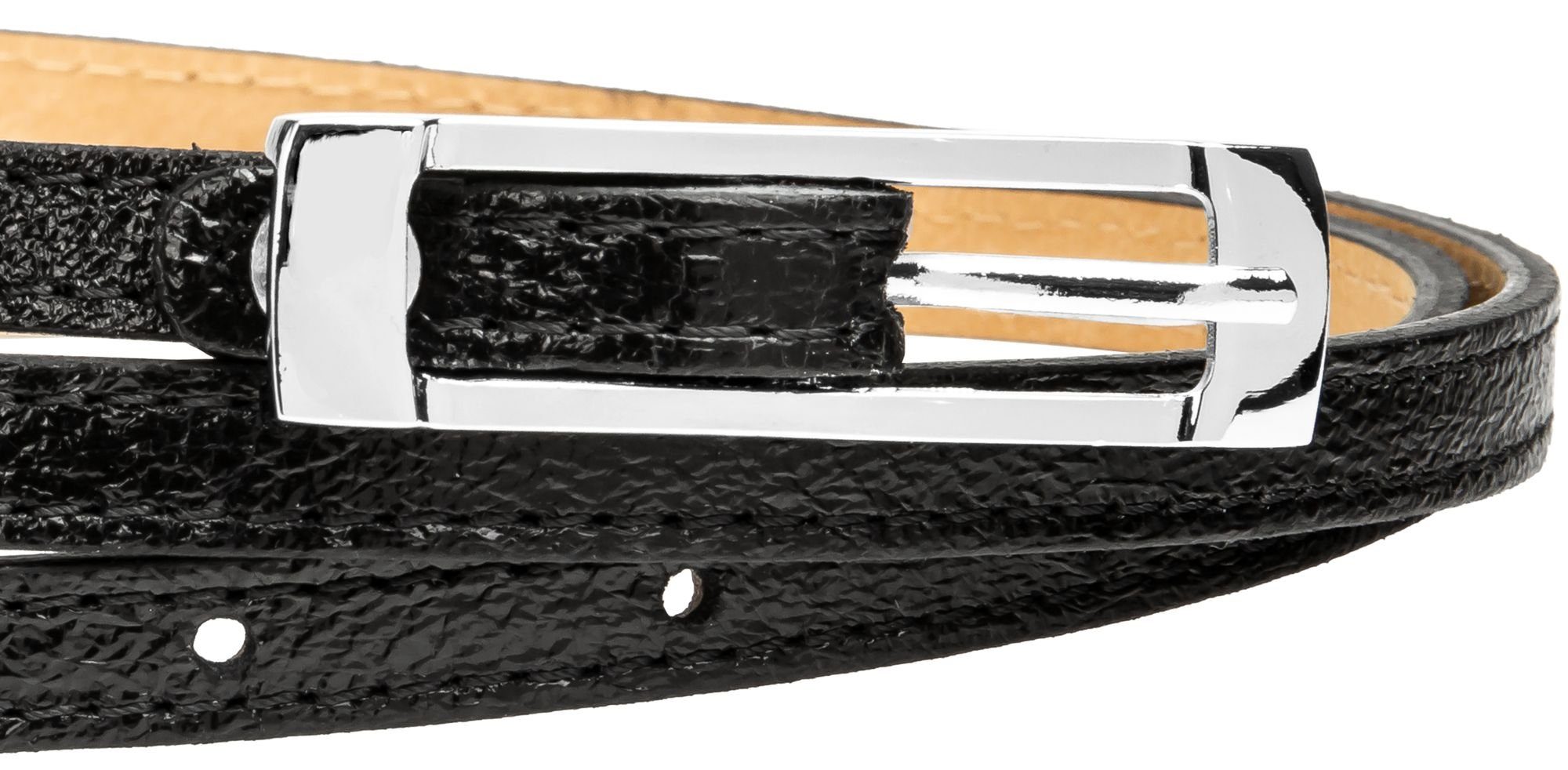 Caspar Taillengürtel GU296 schmaler Damen Ledergürtel