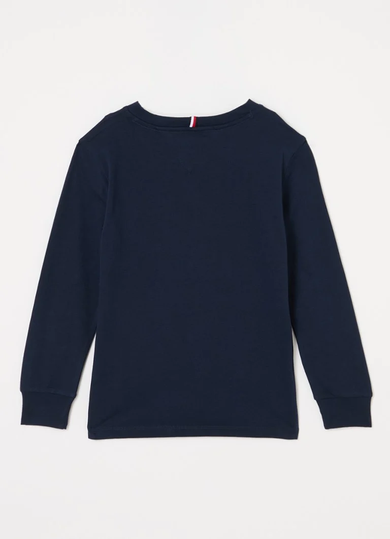 Tricou cu mânecă lungă Tommy Hilfiger cu logo imprimat