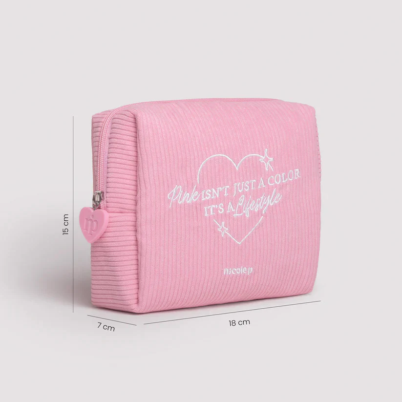 Accessori Corduroy Beauty - Pink - Beauty Case