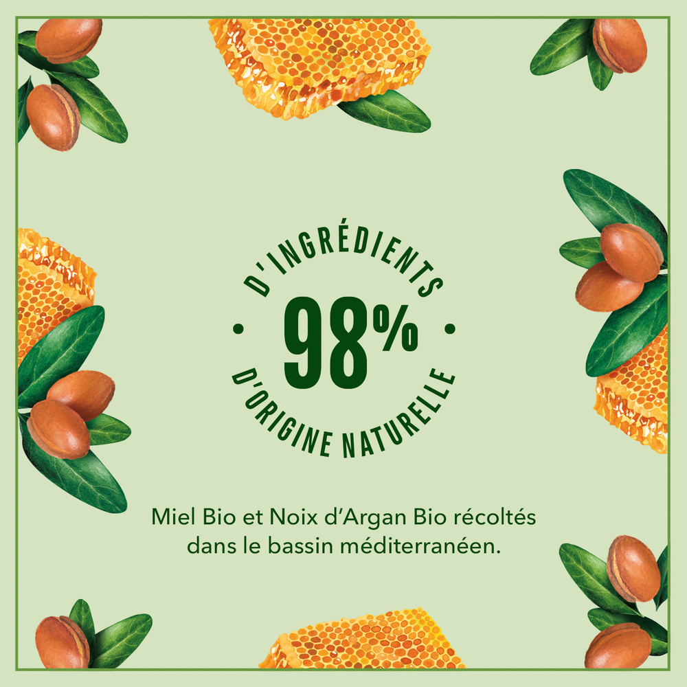 le petit marseillais Berlingot  Crème de Douche Bio Surgras,au PH Neutre, Miel Argan, 250 ml Crème de douche