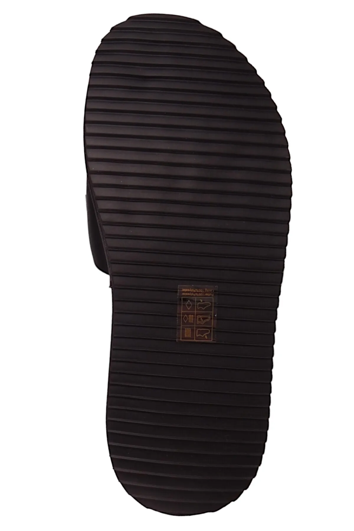 Buffalo  Damen Sandalen Noa Slide Chain 1602234 Schwarz Black Textil